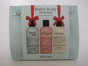 PHILOSOPHY Festive Frosty Favorites 3-teiliges Duschgel-Set - NEU - Bild 1 von 5