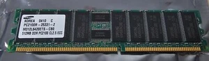 Samsung 512Mb M312L6420ETS-CB0 PC2100 DDR ECC Ref00349 - Picture 1 of 2