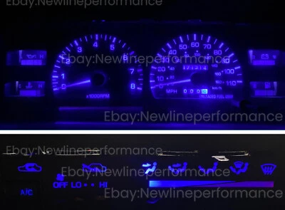 New Blue Cluster + Climate Control AC LED Bulb Kit For Toyota 4Runner 1989-1995 - Image 1 of 2