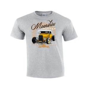 Vintage Moonshine Runner Hot Rod Dragster Nose Art Rockabilly US Car V8 T-Shirt  - Bild 1 von 10