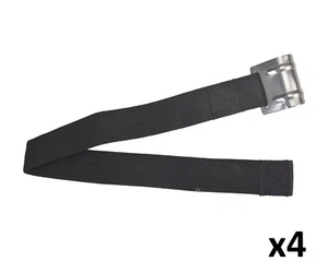 4 x Ratchet Bottom Strap Hook Lorry Trailer Curtain Buckle Assembly 48mm New - Picture 1 of 1