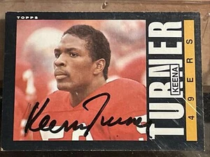 Keena Turner Autographed 1985 Topps Rookie San Francisco 49ers #162 - Picture 1 of 2