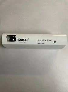 New Lot 5 Satco S3606 S11 120V 7.5W STD Clear Light Bulbs - Picture 1 of 2