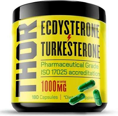 Suplemento anabólico Turkesterone + Ecdysterone (meses -80 cápsulas grado olímpico Foto 1 de 4