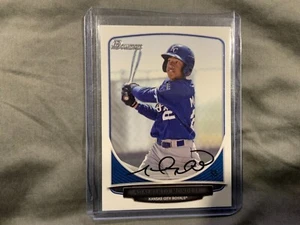 2013 Bowman Auto Rookie RC Adalberto (Raul) Mondesi Royals DNA Black Ink 2 - Picture 1 of 2