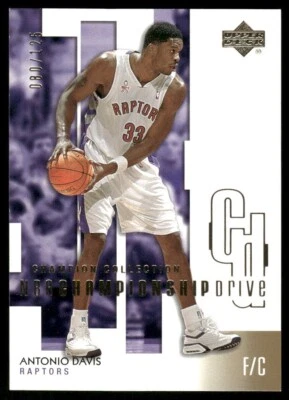H038 ANTONIO DAVIS 2002-03 UPPER DECK NBA CHAMPIONSHIP DRIVE 80/125 RAPTORS SP - Image 1 of 2