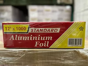 Aluminum Foil Wrap for Food |  High QLT Aluminum Foil | BBQ Silver Foil 12X1000 - Picture 1 of 5