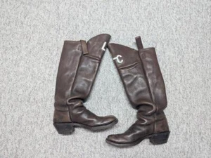 23" vintage USA made BUFFALO RUNNER handmade boots 14 knee high COWBOY western - Picture 1 of 15