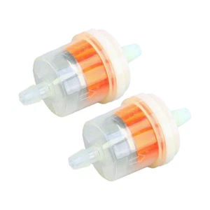 2pcs 1/4" 6mm In/Out Gas Oil Fuel Filter Clear Fit For Suzuki Katana GSX600F New - Picture 1 of 6