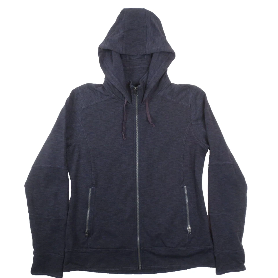 Chaqueta con Capucha Kuhl Mova Para Mujer Mediana Púrpura Cremallera Completa Elastizada Aire Libre Senderismo Foto 1 de 4