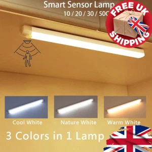 Ultra-Bright LED Strip Light with PIR Motion Sensor, USB Rechargeable, Magnetic - Picture 1 of 12