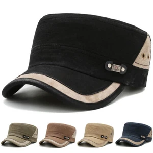 Flat Cap Young Men's Military Hat Spring and Autumn Travel Outdoor Leisure Shade - Picture 1 of 16