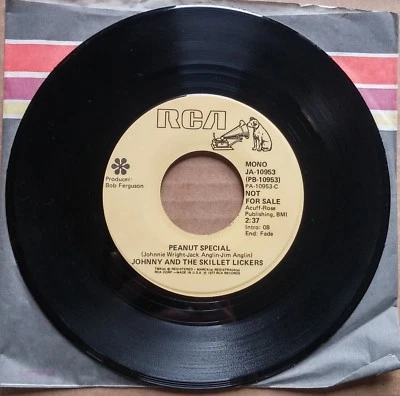 Johnny And The Skillet Lickers ‎– Peanut Special 45 7" DJ PROMO RARE COUNTRY '77 - Image 1 of 2