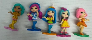Menge 5 Party Popteenies Minifiguren Spielzeug Mädchen 80716BDM Kuchen Topper Glamour - Bild 1 von 7