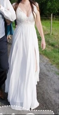 Hochzeit Kleid gebraucht Gr. 38 - Bild 1 von 4