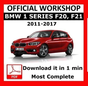 BMW 1 Series Workshop Service & Repair Manual (2012-2016) (F20 F21) - Picture 1 of 1
