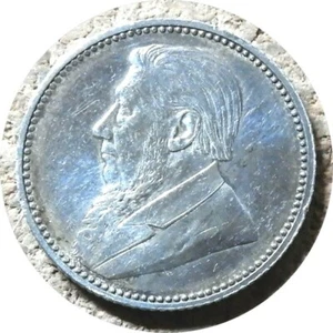 elf ZAR South Africa 6 Pence 1897 Silver Boer Wars 130 - Picture 1 of 2