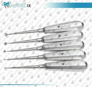 Volkmann Bone Curette Sharp Spoon Set of 5 Tissue Surgery 17cm CE NEW - Picture 1 of 3