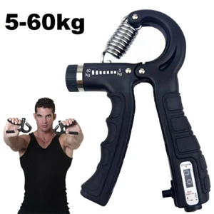 Non-slip Hand Grip Strength Power Trainer Gripper Strengthener Wrists Adjustable - Picture 1 of 12