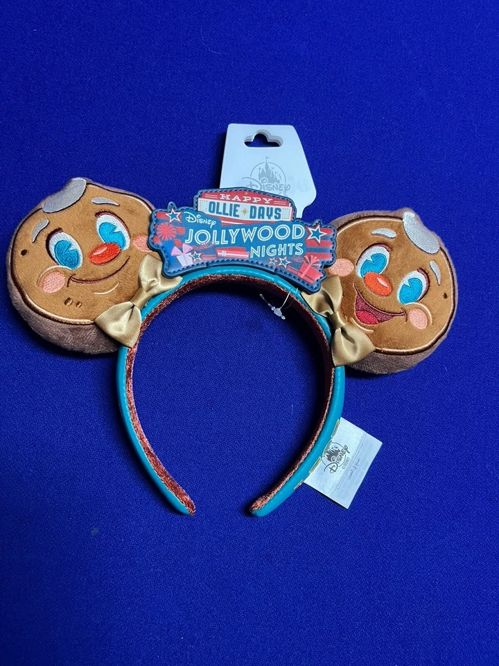 2025 Disney Parks Jollywood Nights Ollie Gingerbread Ears Headband