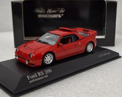 (5) Ford RS 200 1986 Red 1:43 Minichamps 430080201 SUPERB!! - Image 1 of 4