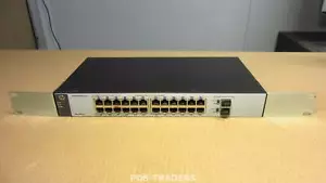 HP J9834A PS1810-24G Network Switch 24 port Gigabit + 2x SFP Smart Managed - Afbeelding 1 van 4