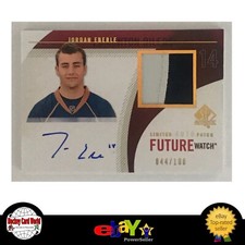 (HCW) 2010-11 UD SP Authentic Limited Auto Patches Jordan Eberle 44/100 Rookie