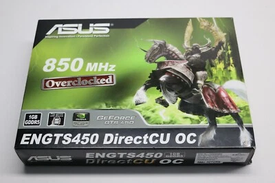 ASUS 850mhz overclock GeForce GTS 450 1gb GDDR5 computer video graphic card NEW - Image 1 of 4