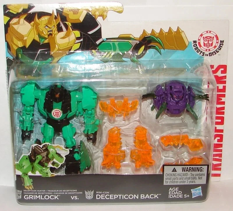 Transformers Robots in Disguise Grimlock vs. Decepticon Back - Image 1 of 1
