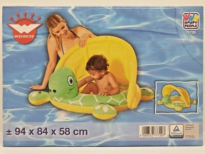 Wehncke Planschbecken / Babypool mit Sonnendach, Design Schildkröte. NEU & OVP - Bild 1 von 2