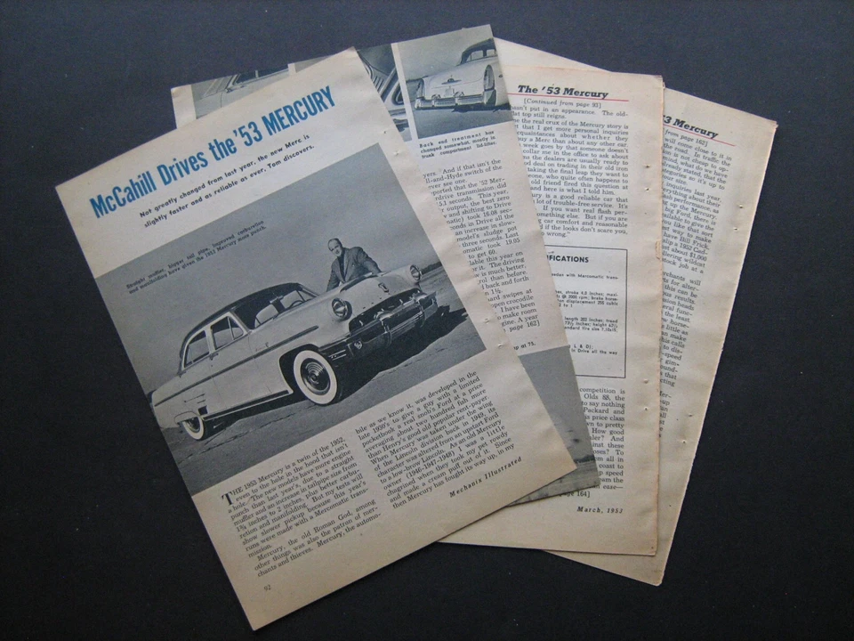Mercury Monterey 1953--de colección '53 "Tío Tom" Mc Cahill prueba completa en carretera Foto 1 de 1