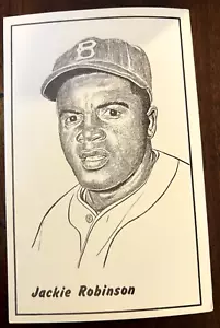 JACKIE ROBINSON TEAM ISSUED POSTCARD BOSTON RED SOX NM-MINT - Picture 1 of 1