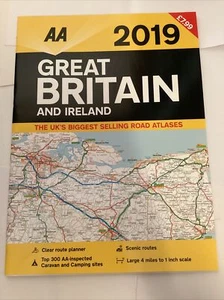 AA Large Scale Road Atlas Map Britain 2019 . New Item - Picture 1 of 2