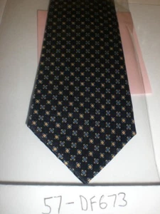 CHILDREN'S NECK TIE 12" 57-DF673 NAVY DIAMONDS/SQUA ADJ - Picture 1 of 3