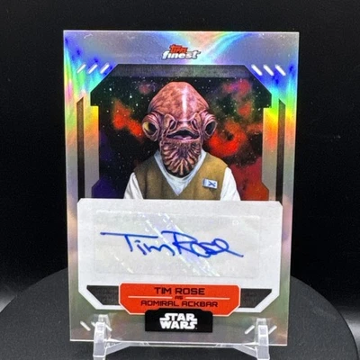 2023 Topps Finest Star Wars Tim Rose as Admiral Ackbar Refractor Card FA-TR - Image 1 of 4
