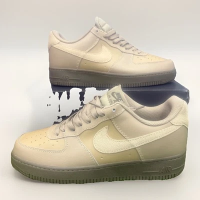 Nike Air Force 1 '07 Low Trainers Khaki Green  Size 8.5 UK Sneakers Brand New  - Image 1 of 4
