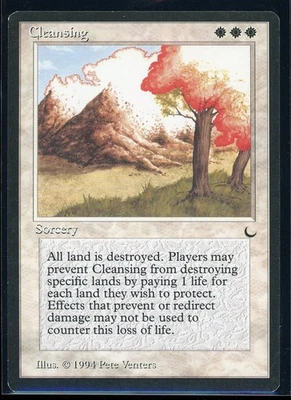 1994 Magic the Gathering Cleansing LP English MTG The Dark - Image 1 of 2