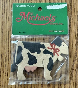 Guirnalda de papel de vaca Michaels Store de colección 9' artesanías navideñas rurales 2 caras - Imagen 1 de 5