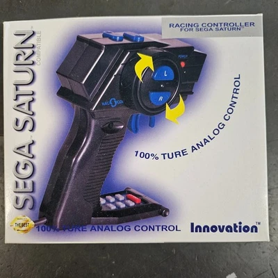 SATURN RAC-CON ANALOG Flight Racing CONTROLLER New joy stick control pad wheel - Image 1 of 2