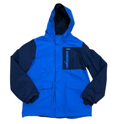 Lands End Kids XL 14-16 Blue Navy Waterproof Hooded Winter Parka Ski Jacket - Image 1 of 4
