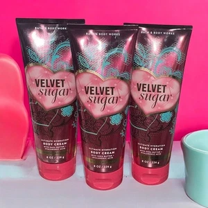 Bath & Body Works Velvet Sugar Körpercreme Sheabutter & Hyaluronsäure 3er Set - Bild 1 von 11
