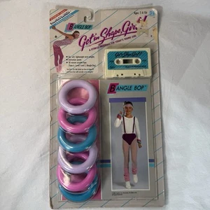 NEU Vintage Get in Shape Girl Hasbro BANGLE BOP gewichteter Ring Armbänder 1986 neu aus altem Lagerbestand - Bild 1 von 10