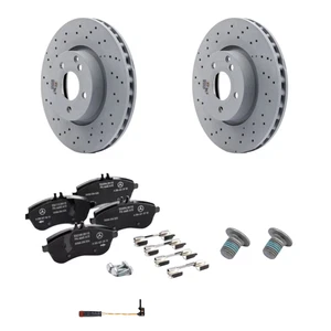 Mercedes-Benz Genuine Brake Discs & Pads Sensor Kit Front Fits AMG C-Class W204 - Picture 1 of 10