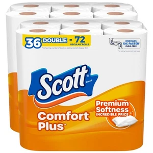 Scott 1000 Toilet Paper, 36 Rolls, 1,000 Sheets per Roll - Picture 1 of 5