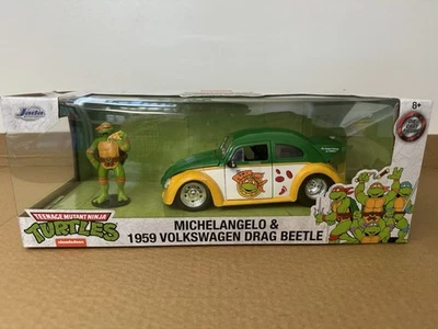 JADA TOYS - Voiture des TORTUES NINJA avec figurine Michelangelo - VOLKSWAGEN... - Photo 1/4