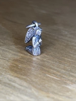 Jams Avery 3D Retired Kneeling Praying Angle Charm In Sterling Silver - Image 1 of 4