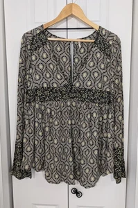Free People Damen Gr. XS Tunika Oberteil Langarmshirt Mehrfarbig - Bild 1 von 5