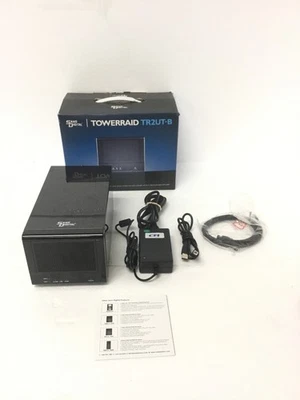 Sans Digital Towerraid TR2UT-B  2-bay compact trayless raid tower No Hard Drive - Image 1 of 4