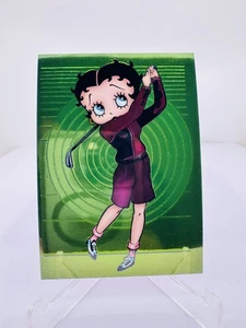 1997 Krome Productions Betty Boop Betty Belts A Long Drive #28 Chromium Series 3 - Picture 1 of 6