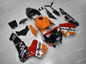 Fit for 2005-2006 CBR600RR Orange Repsol ABS Injection Mold Bodywork Fairing Kit - Picture 1 of 10